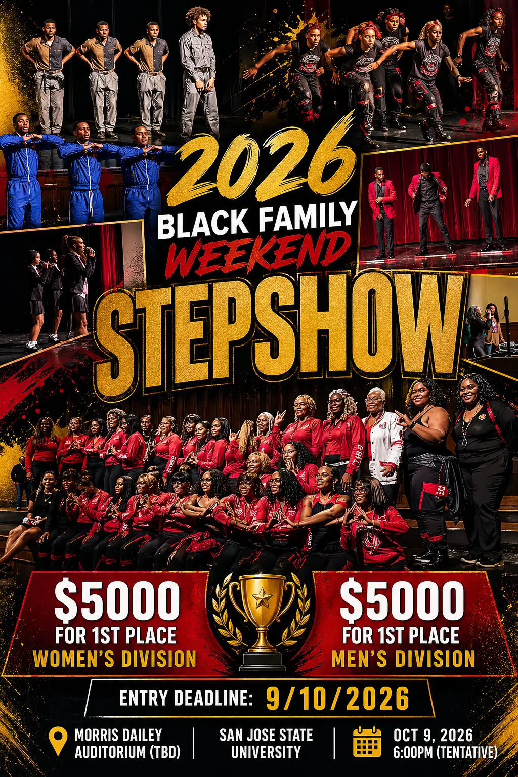 2026 Black Family Weekend Stepshow flyer